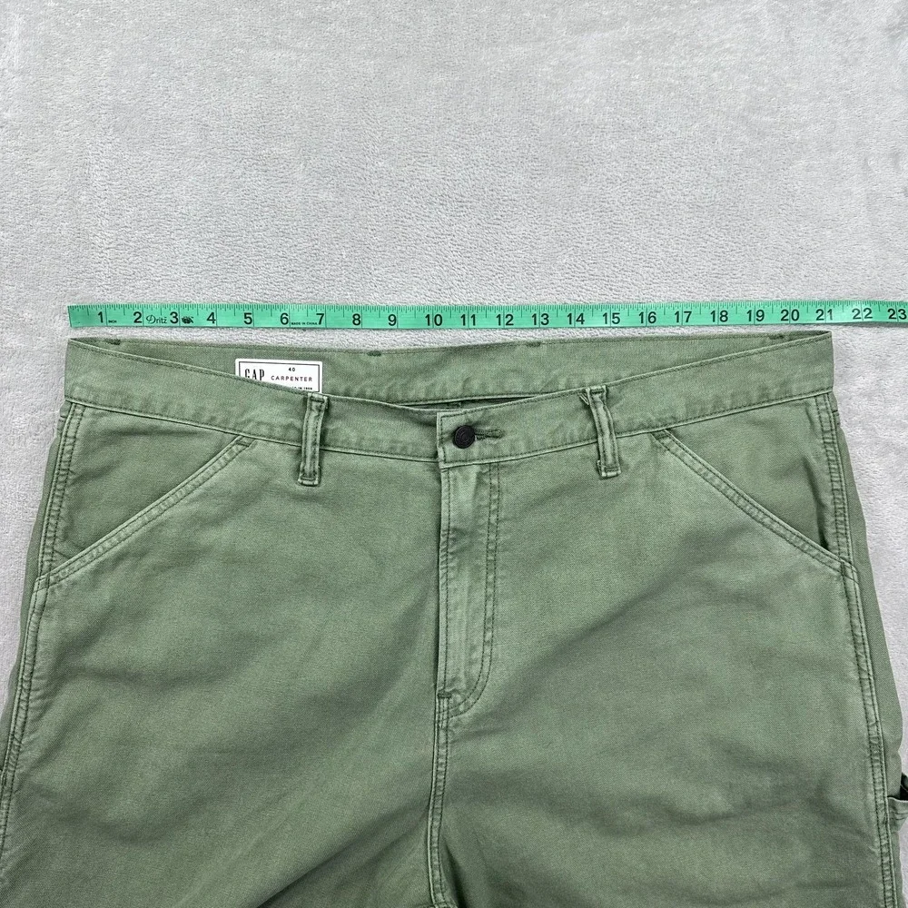 Gap Shorts Mens 40 (fits 42) Green Carpenter Utility Workwear Outdoors Hiking